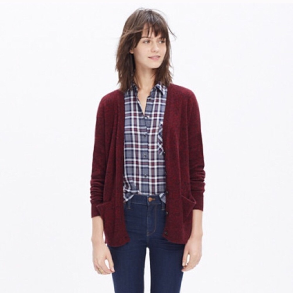 Madewell Red Cardigan